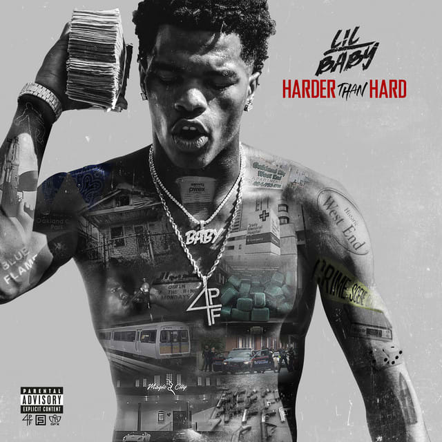 Music print | Lil Baby - Harder Than Hard poster connecté