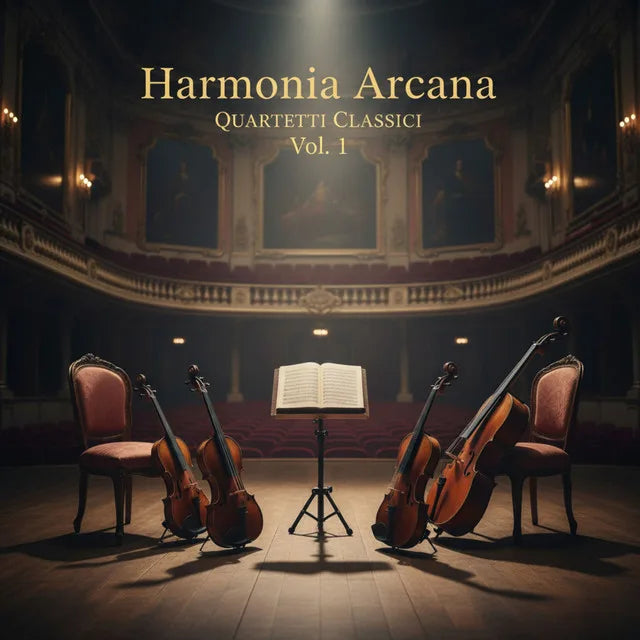 Music print | Gaetano Donizetti & Quartetto Mitja - Harmonia Arcana: Quartetti Classici vol.1 poster connecté