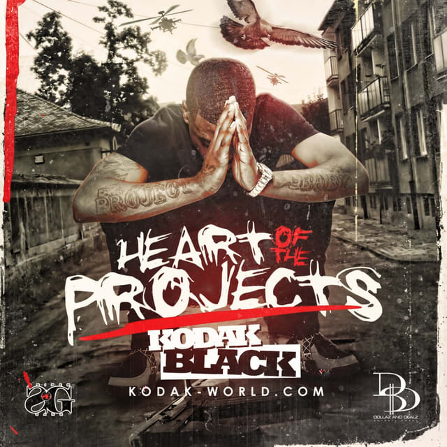 Music print | Kodak Black - Heart of the Projects poster connecté
