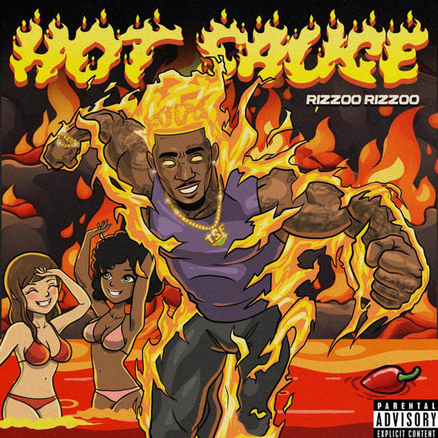 Music print | Rizzoo Rizzoo - HOT SAUCE poster connecté