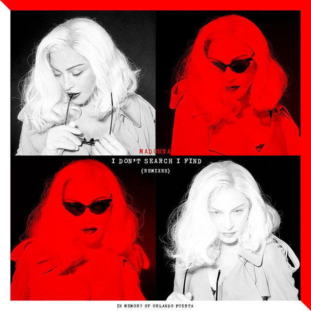 Music print | Madonna - I Don't Search I Find (Remixes) poster connecté