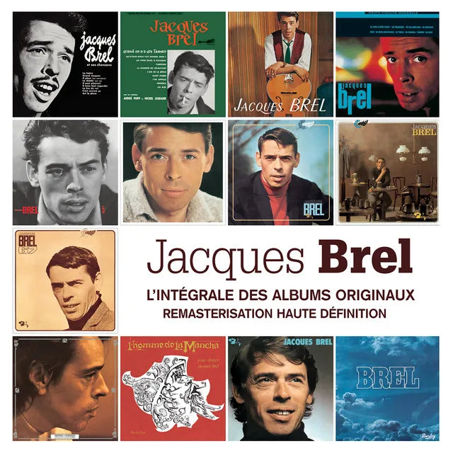 Music print | Jacques Brel - Intégrale des albums studio poster connecté