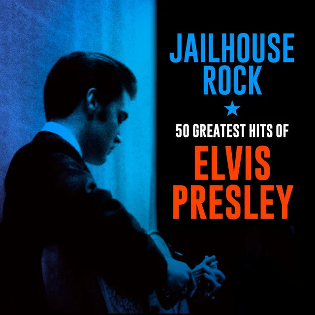 Music print | Elvis Presley - Jailhouse Rock: 50 Greatest Hits of Elvis Presley poster connecté