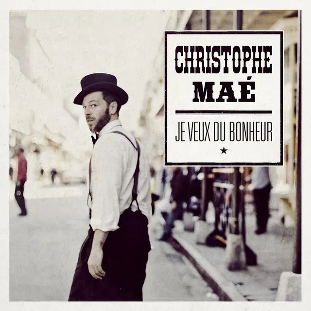 Music print | Christophe Maé - Je veux du bonheur poster connecté