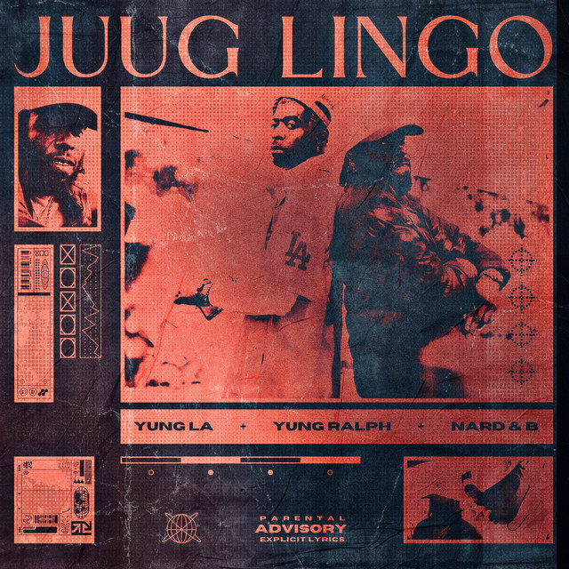 Music print | Yung L.A. & Yung Ralph & Nard & B - Juug Lingo poster connecté