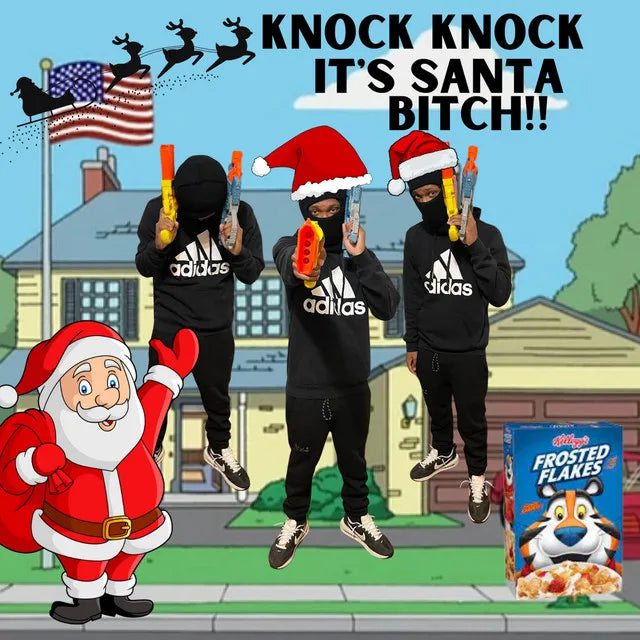 Music print | Yuno Miles - Knock Knock It's Santa Bitch poster connecté