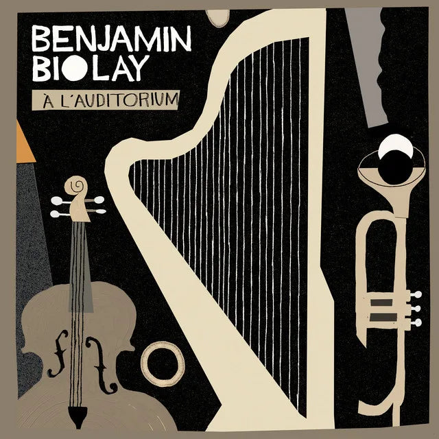 Music print | Benjamin Biolay - À l'auditorium - Live poster connecté