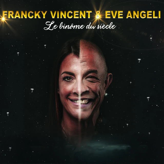 Music print | Francky Vincent & Eve Angeli - Le binôme du siècle poster connecté