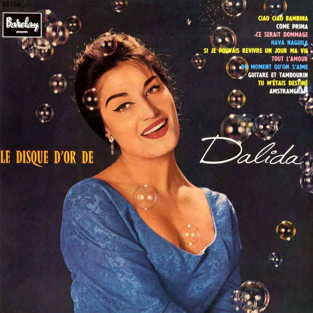 Music print | Dalida - Le disque d'or de Dalida poster connecté