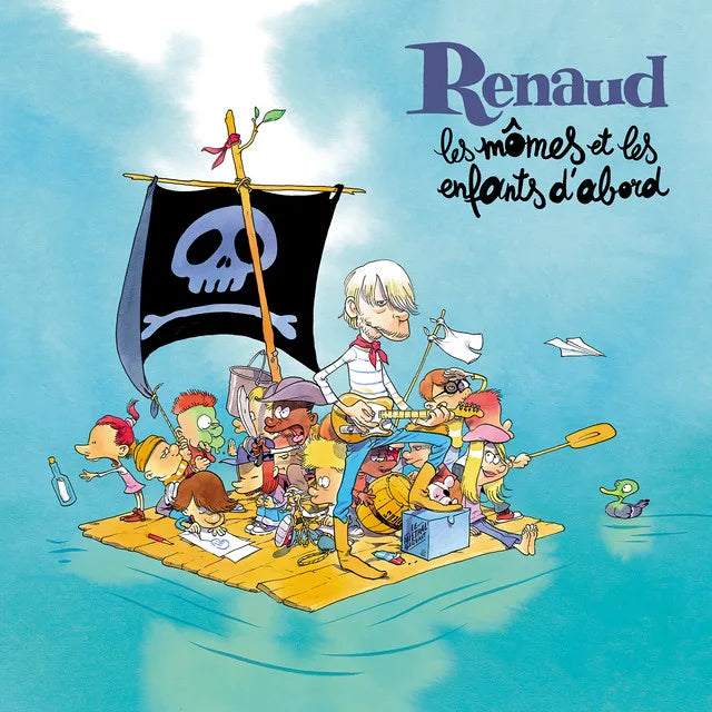 Music print | Renaud - Les mômes et les enfants d'abord poster connecté