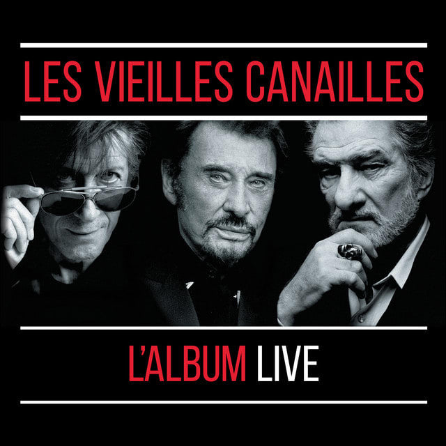 Music print | Jacques Dutronc & Johnny Hallyday & Eddy Mitchell - Les Vieilles Canailles : Le Live poster connecté