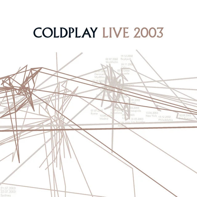 Music print | Coldplay - Live 2003 poster connecté