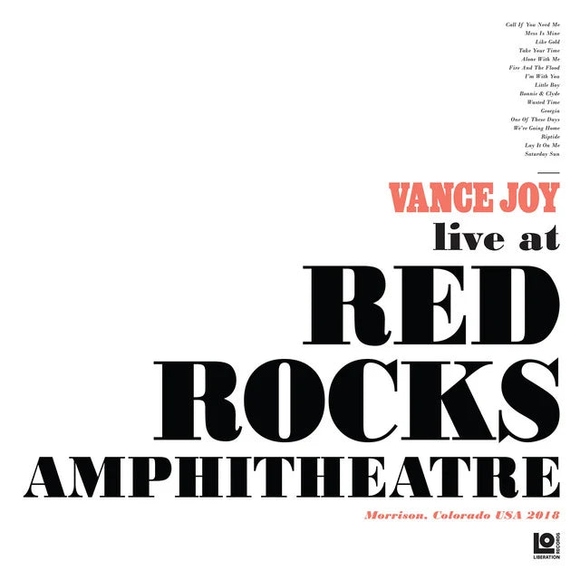 Music print | Vance Joy - Live at Red Rocks Amphitheatre poster connecté