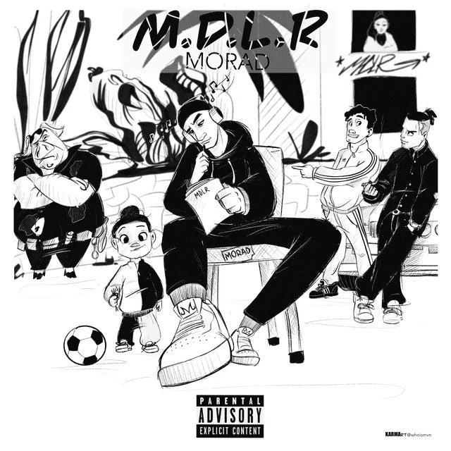 Music print | Morad - M.D.L.R poster connecté