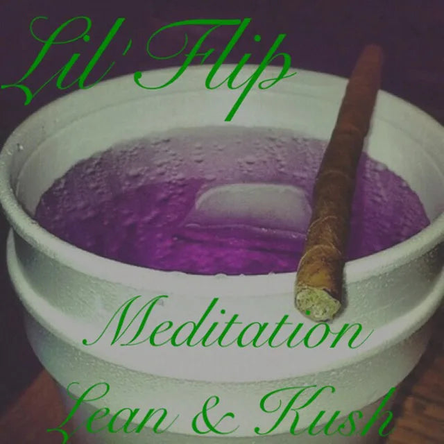 Music print | Lil' Flip - Meditation Lean & Kush poster connecté