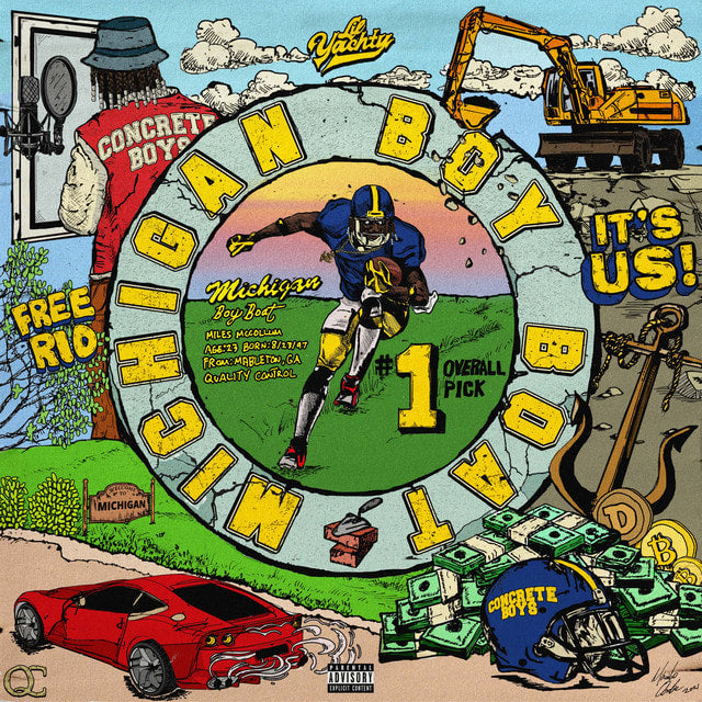 Music print | Lil Yachty - Michigan Boy Boat poster connecté