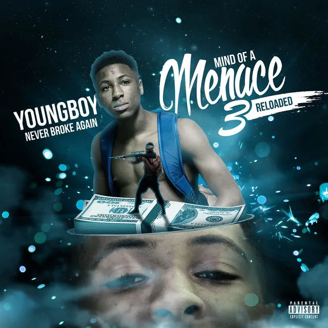 Music print | YoungBoy Never Broke Again - Mind of a Menace 3 (Reloaded) poster connecté