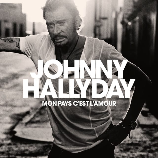 Music print | Johnny Hallyday - Mon pays c'est l'amour poster connecté