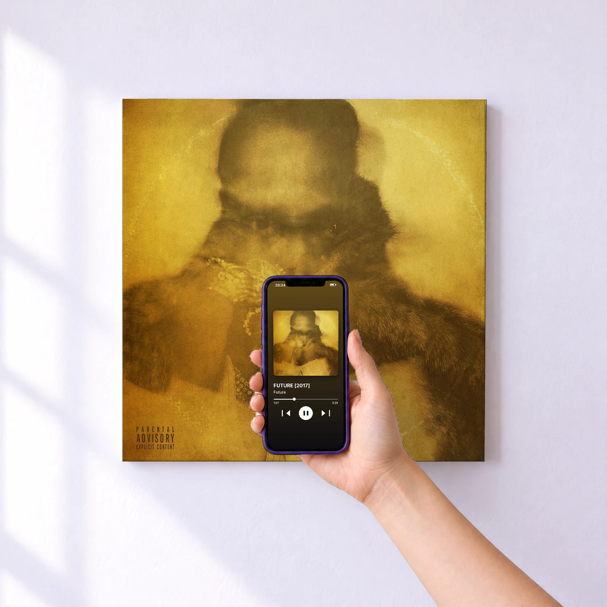 Affiche connectée FUTURE [2017] de Future au mur : l'album se lance en approchant le téléphone