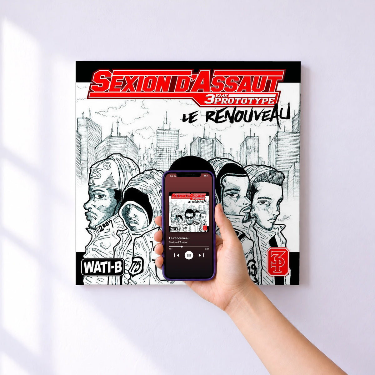 Affiche connectée Le renouveau de Sexion d'Assaut au mur : l'album se lance en approchant le téléphone