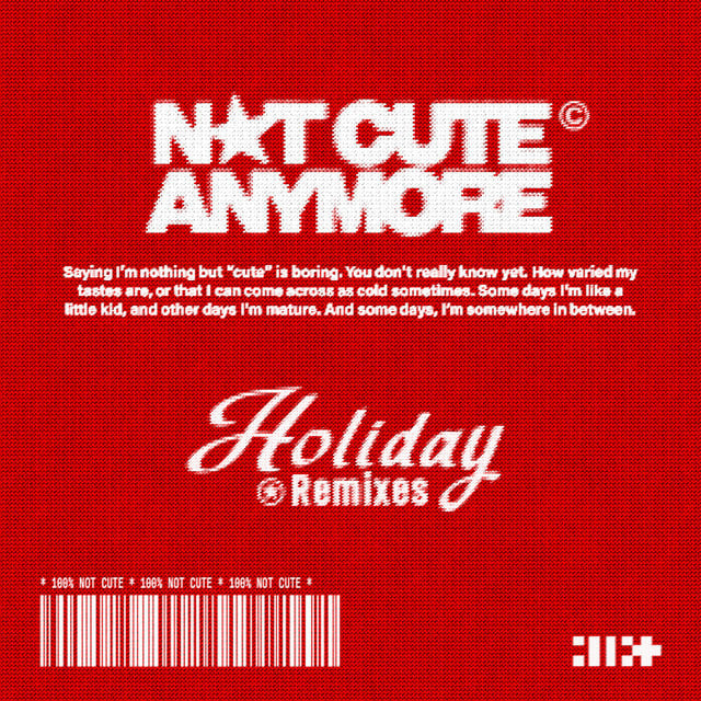 Music print | ILLIT - NOT CUTE ANYMORE (Holiday Remixes) poster connecté