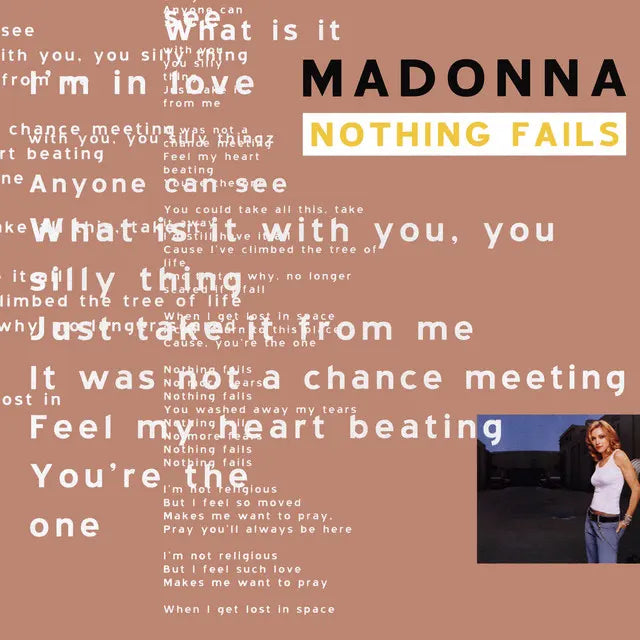 Music print | Madonna - Nothing Fails (The Remixes) poster connecté