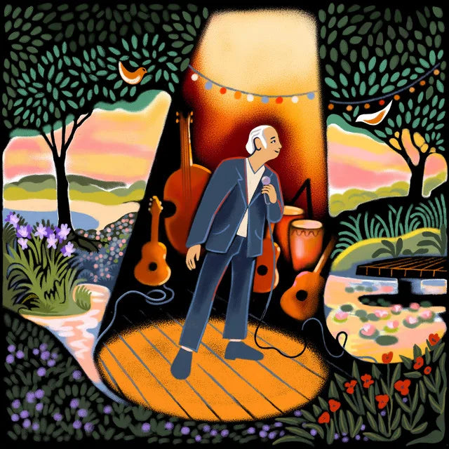 Music print | Maxime Le Forestier - On a fini par trouver une date (Live 2022) poster connecté