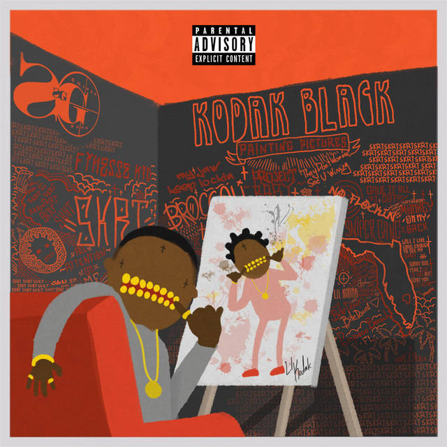 Music print | Kodak Black - Painting Pictures poster connecté