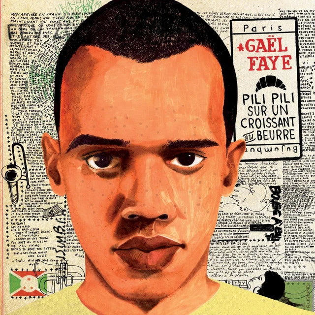 Music print | Gaël Faye - Pili pili sur un croissant au beurre (Version commentée) poster connecté