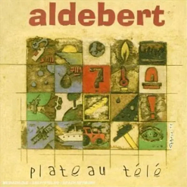Music print | Aldebert - Plateau télé poster connecté