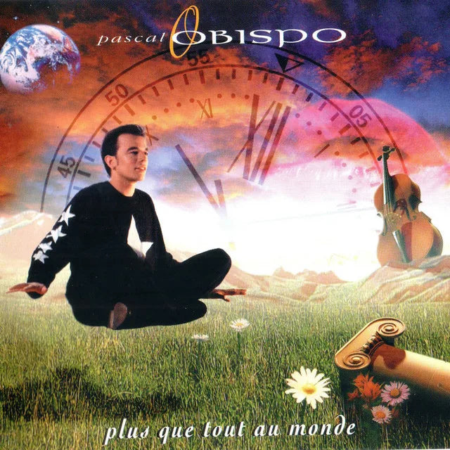 Music print | Pascal Obispo - Plus que tout au monde poster connecté