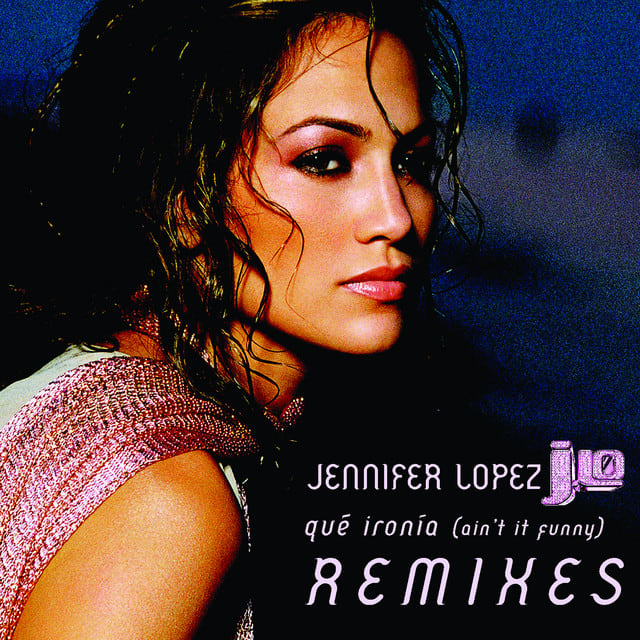 Music print | Jennifer Lopez - Qué Ironía (Remixes) poster connecté