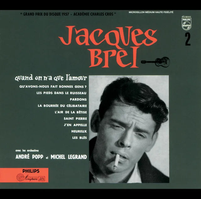 Music print | Jacques Brel - Quand On N'A Que L'Amour (Vol.2) poster connecté