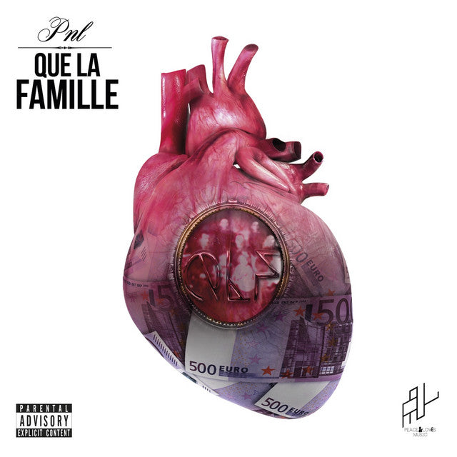 Music print | PNL - Que la famille poster connecté