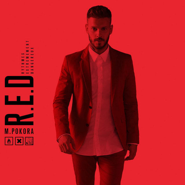 Music print | M. Pokora - R.E.D. (Rythmes Extrêmement Dangereux) poster connecté