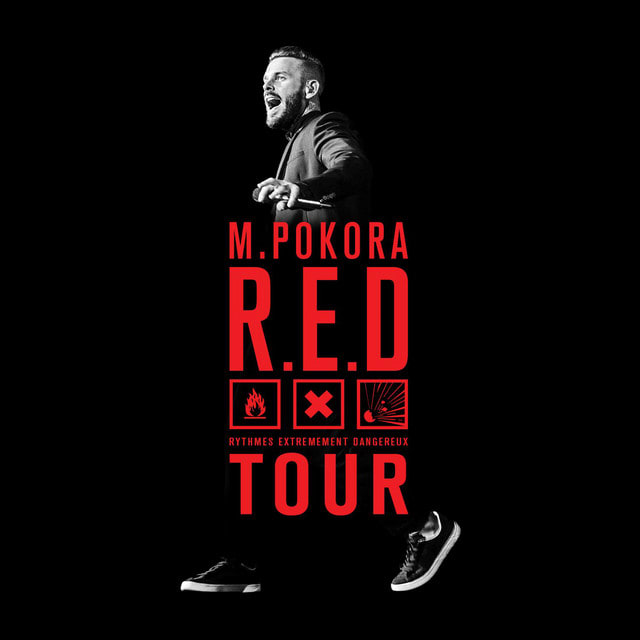 Music print | M. Pokora - R.E.D. Tour Live poster connecté