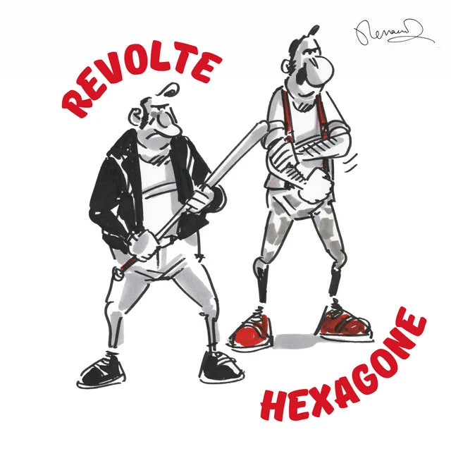 Music print | Renaud - Révolte - Hexagone poster connecté