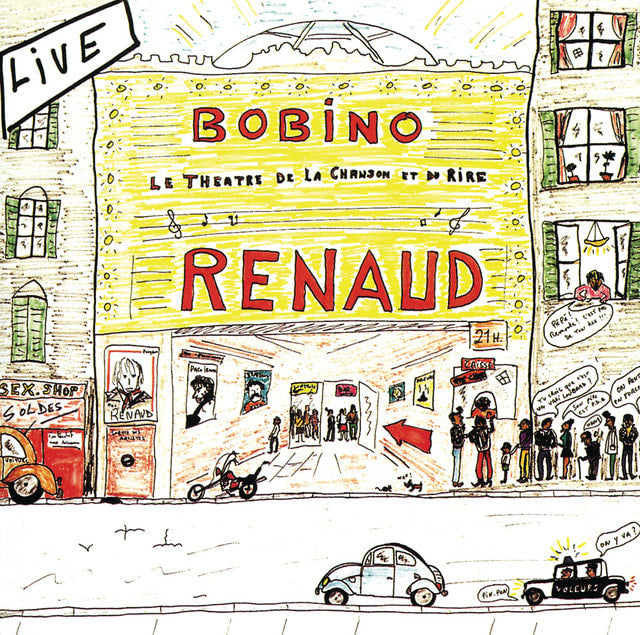 Music print | Renaud - Renaud A Bobino (Live Bobino, Paris / 1980) poster connecté