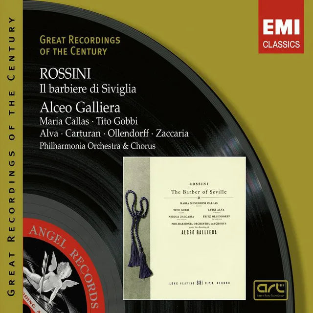 Music print | Gioachino Rossini & Maria Callas & Alceo Galliera & Philharmonia Orchestra & Chorus - Rossini: Il Barbiere di Siviglia poster connecté