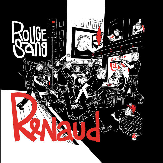 Music print | Renaud - Rouge Sang poster connecté