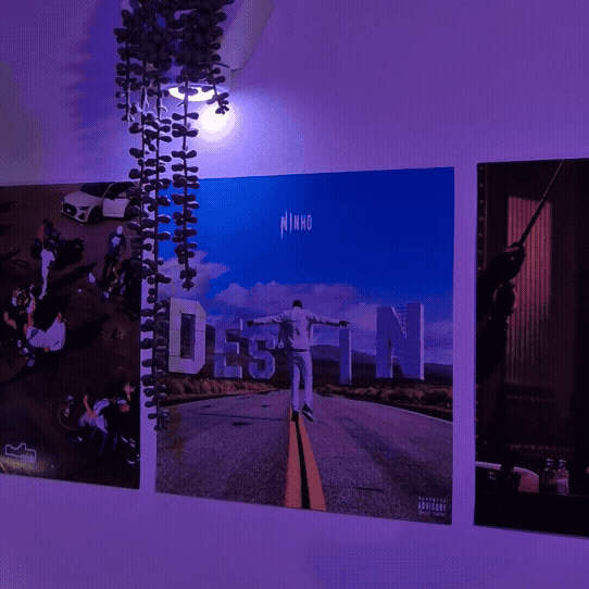 affiche connectée ninho destin scan