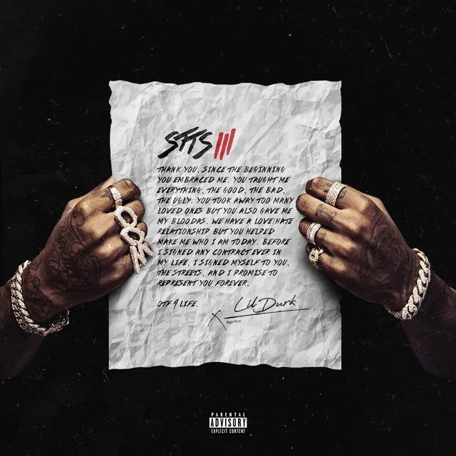 Music print | Lil Durk - Signed To The Streets 3 poster connecté