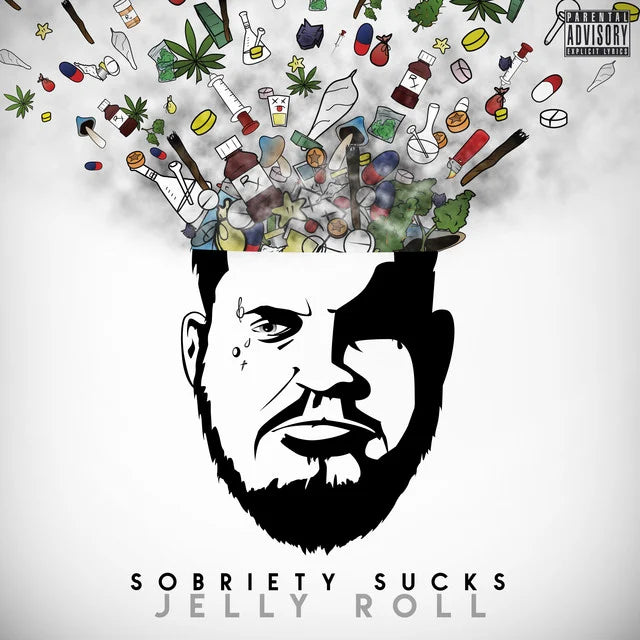 Music print | Jelly Roll - Sobriety Sucks poster connecté
