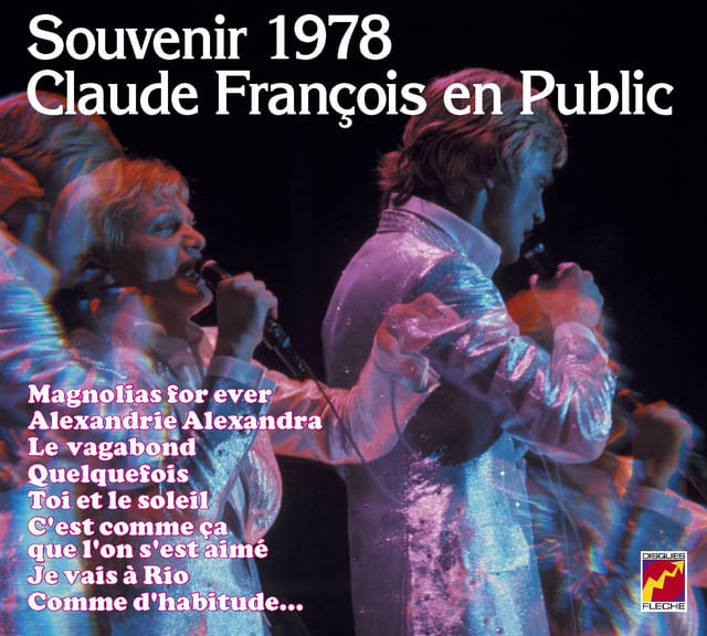 Music print | Claude François - Souvenir 1978 poster connecté