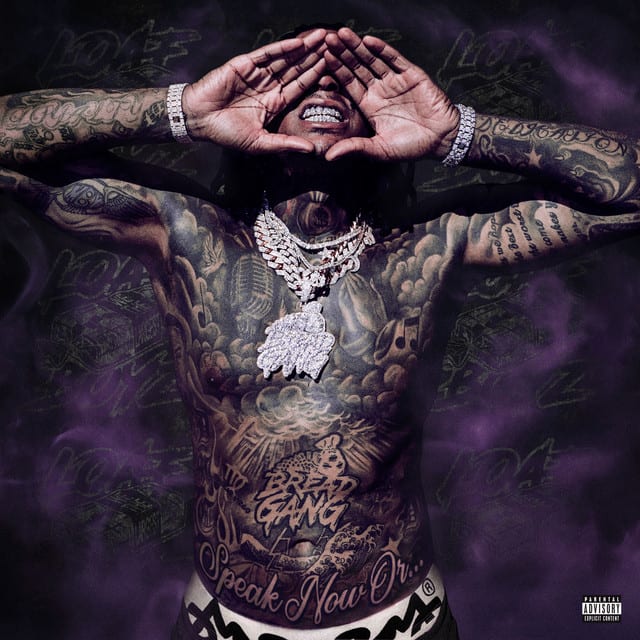 Music print | Moneybagg Yo - SPEAK NOW OR... poster connecté