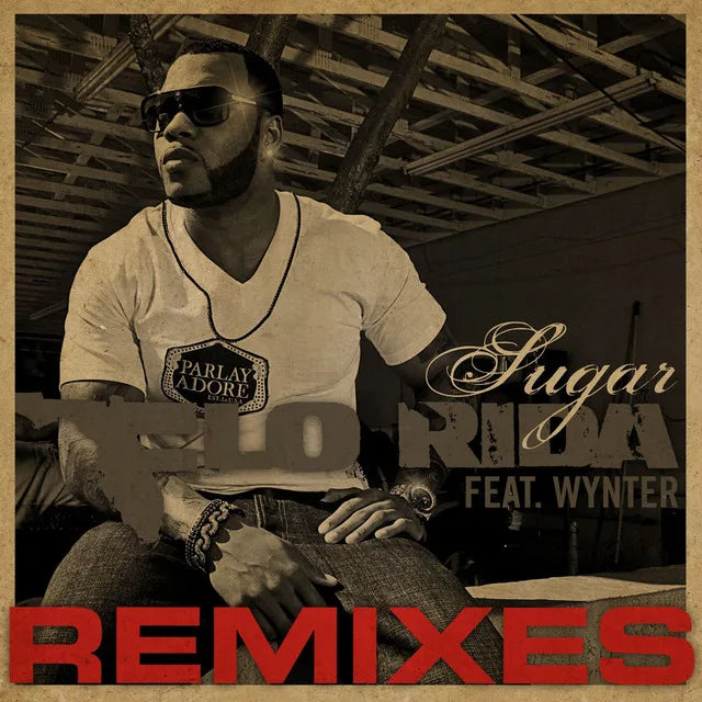 Music print | Flo Rida - Sugar (Remixes) poster connecté