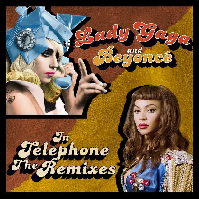 Music print | Lady Gaga & Beyoncé - Telephone (The Remixes) poster connecté