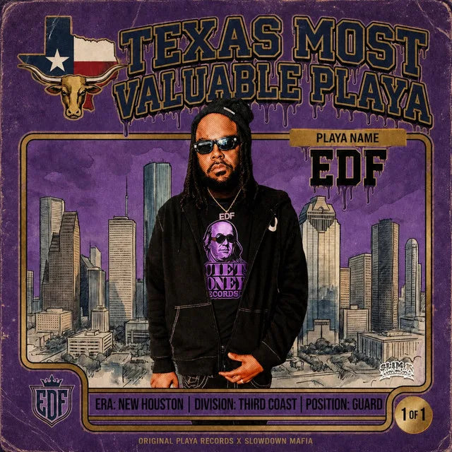Music print | DJ Slim K & EDF - TEXAS MOST VALUABLE PLAYA (Slim K Slowdown) poster connecté