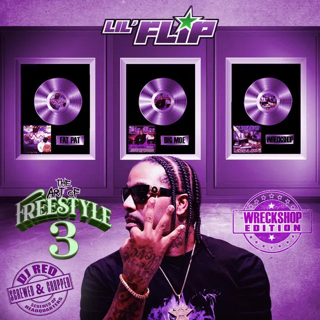 Music print | Lil' Flip - The Art of Freestyle 3 (Wreckshop Edition) [Screwed & Chopped] poster connecté