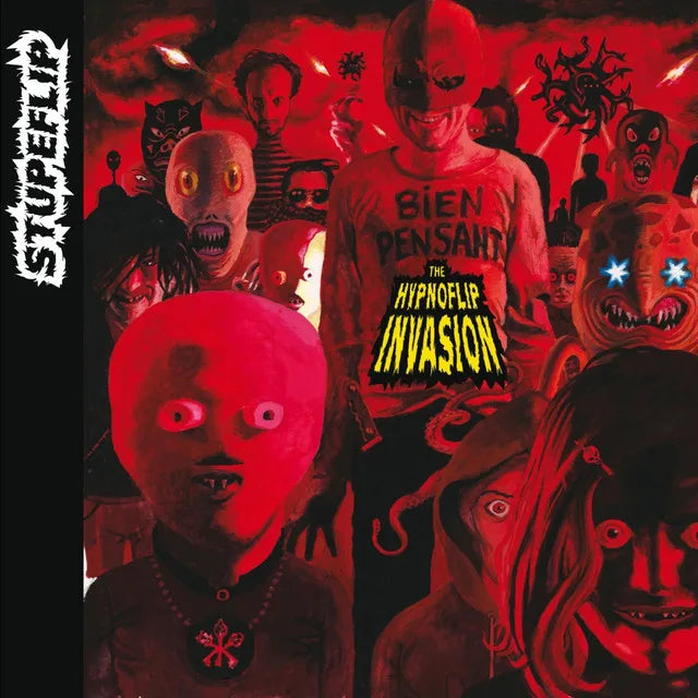 Affiche de l'album The Hypnoflip Invasion de Stupeflip, poster connecté NFC 30 × 30 cm